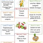 Les menus des vacances d’hiver