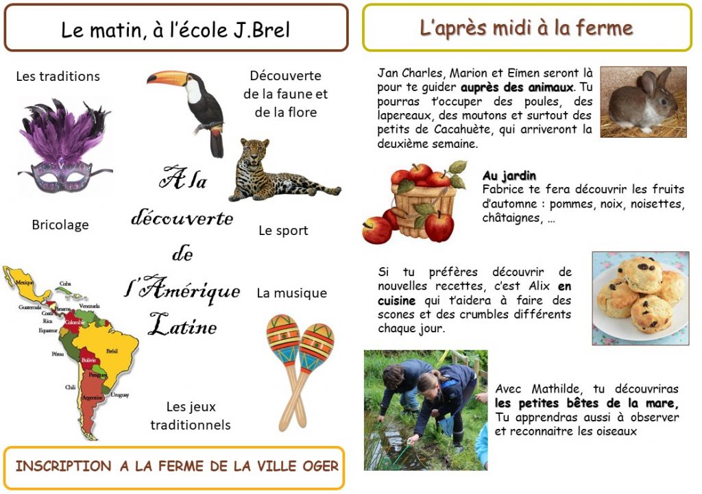 Programme des vacances d’Automne