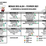 Menu février