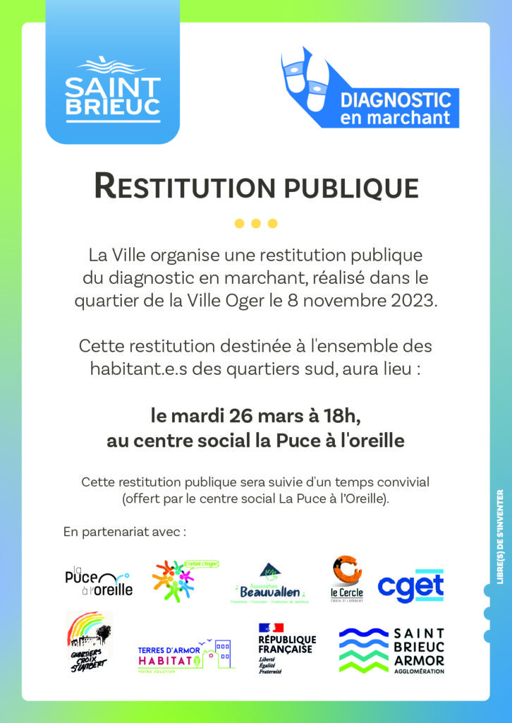 Réunion publique Diagnostique en Marchant..