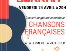 Concert à la Ferme le 24 Avril..